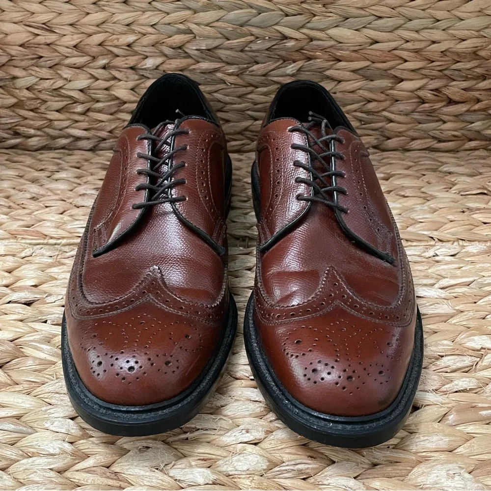 Executive Imperials Brown‎ Leather Wingtip Shoes